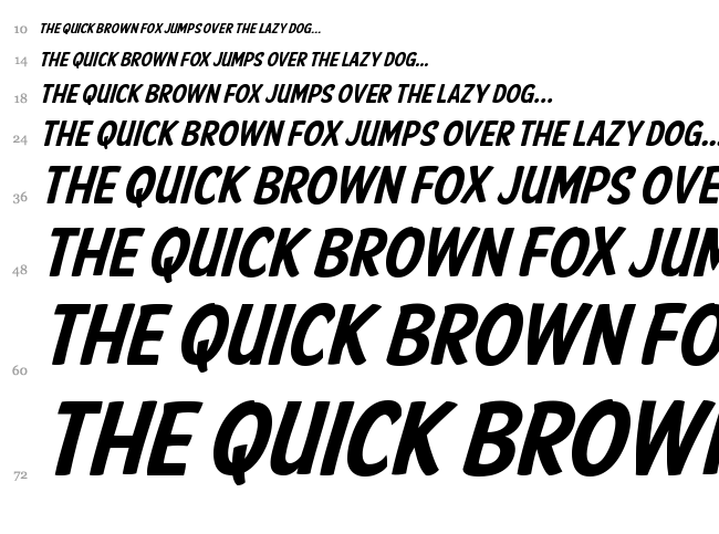American Purpose Casual font waterfall